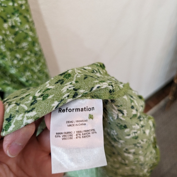 Reformation Gavin Green Midi Dress - Samantha - Size 6 - open to trade for an 8 - Picture 6 of 9